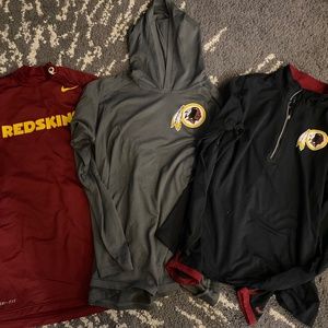 3 Washington Redskins Nike Sports Shirts